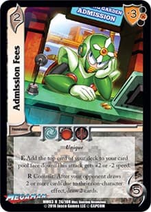 Admission Fees - Mega Man: Battle for Power - UniVersus card