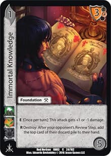 Immortal Knowledge - Red Horizon: Blood Omen - UniVersus card