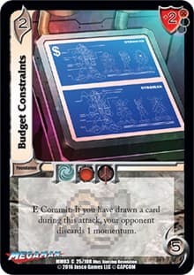 Budget Constraints - Mega Man: Battle for Power - UniVersus card