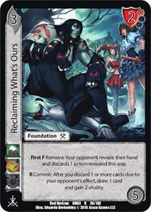 Reclaiming What's Ours - Red Horizon: Blood Omen - UniVersus card