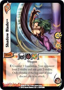 Shadow Blade - Darkstalkers: Collector's Tins - UniVersus card