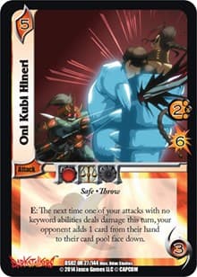 Oni Kubi Hineri - Darkstalkers: Warriors of the Night - UniVersus card