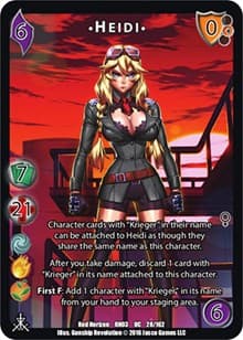 Heidi - Red Horizon: Blood Omen - UniVersus card