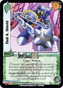 Flail & Shield - Mega Man: Battle for Power - UniVersus card