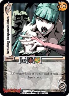 Avoiding Responsibilities - Darkstalkers: Collector's Tins - UniVersus card