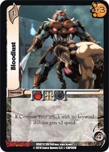 Bloodlust - Darkstalkers: Warriors of the Night - UniVersus card