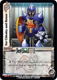 For Chivalry and Honor - Mega Man: Battle for Power - UniVersus card