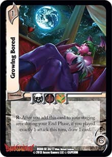 Growing Bored - Darkstalkers: Collector's Tins - UniVersus card