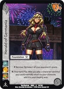 Herald of Germania - Red Horizon: Blood Omen - UniVersus card