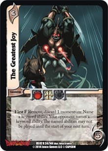 The Greatest Joy - Darkstalkers: Warriors of the Night - UniVersus card