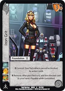 Iron Grit - Red Horizon: Blood Omen - UniVersus card