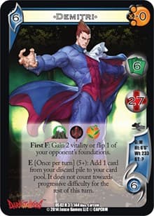 Demitri - Darkstalkers: Warriors of the Night - UniVersus card