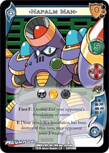 Napalm Man - Mega Man: Battle for Power - UniVersus card