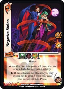Negative Stolen - Darkstalkers: Warriors of the Night - UniVersus card