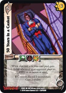50 Years in a Casket - Darkstalkers: Warriors of the Night - UniVersus card