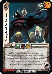 Example of Perfection - Darkstalkers: Warriors of the Night - UniVersus card