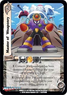 Master of Weaponry - Mega Man: Battle for Power - UniVersus card
