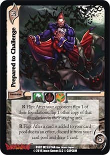 Prepared to Challenge - Darkstalkers: Warriors of the Night - UniVersus card