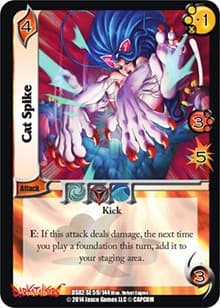 Cat Spike - Darkstalkers: Warriors of the Night - UniVersus card