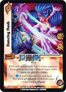 Dancing Flash - Darkstalkers: Warriors of the Night - UniVersus card