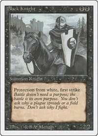 Black Knight - Revised Edition - Magic: The Gathering card