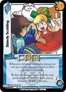 Sisterly Scolding - Mega Man: Collector's Tins - UniVersus card