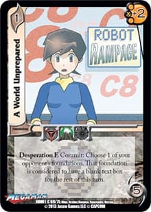 A World Unprepared - Mega Man: Collector's Tins - UniVersus card