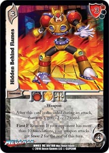Hidden Behind Flames - Mega Man: Battle for Power - UniVersus card
