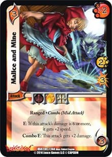 Malice and Mine - Darkstalkers: Warriors of the Night - UniVersus card
