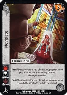 Novitiate - Red Horizon: Blood Omen - UniVersus card