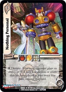 Nothing Personal - Mega Man: Battle for Power - UniVersus card