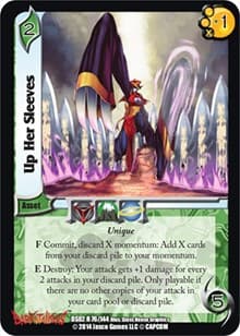 Up Her Sleeves - Darkstalkers: Warriors of the Night - UniVersus card