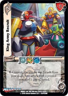 King Army Recruit - Mega Man: Battle for Power - UniVersus card