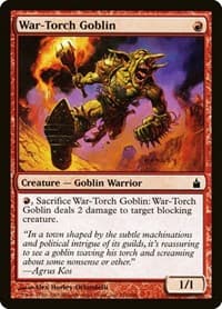 War-Torch Goblin - Ravnica: City of Guilds - Magic: The Gathering card
