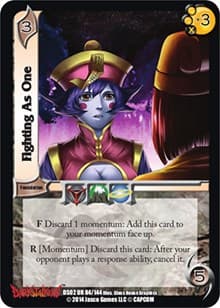 Fighting As One - Darkstalkers: Warriors of the Night - UniVersus card
