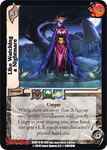 Like Watching a Nightmare - Darkstalkers: Warriors of the Night - UniVersus card