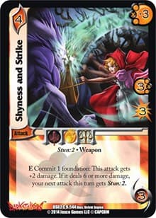 Shyness and Strike - Darkstalkers: Warriors of the Night - UniVersus card