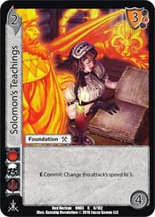 Solomon's Teachings - Red Horizon: Blood Omen - UniVersus card