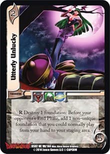 Utterly Unlucky - Darkstalkers: Warriors of the Night - UniVersus card