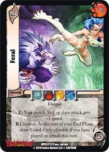 Feral - Darkstalkers: Warriors of the Night - UniVersus card