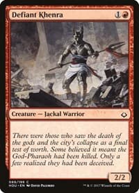 Defiant Khenra - Hour of Devastation - Magic: The Gathering card