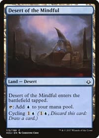 Desert of the Mindful - Hour of Devastation - Magic: The Gathering card