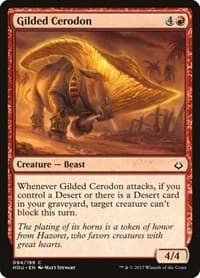 Gilded Cerodon - Hour of Devastation - Magic: The Gathering card
