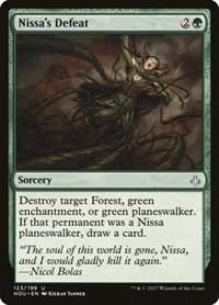 Nissa's Defeat - Hour of Devastation - Magic: The Gathering card
