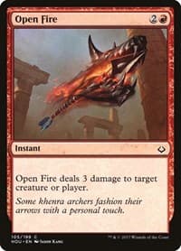 Open Fire - Hour of Devastation - Magic: The Gathering card