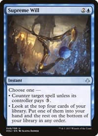 Supreme Will - Hour of Devastation - Magic: The Gathering card