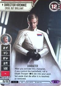 Director Krennic - Cruel But Brilliant (Alternate Full Art) - SWD: Promo Cards - Star Wars: Destiny card