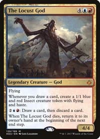 The Locust God - Hour of Devastation - Magic: The Gathering card