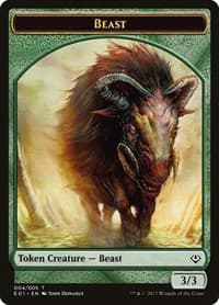 Beast (004) // Soldier Double-sided Token - Archenemy: Nicol Bolas - Magic: The Gathering card