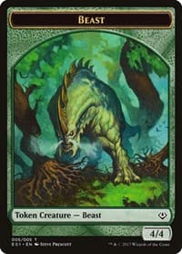 Beast (005) // Soldier Double-sided Token - Archenemy: Nicol Bolas - Magic: The Gathering card
